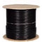 1000 ft. Solid UTP CAT5e (350MHz) Network Cable - CMX - Outdoor Direct Burial - Black